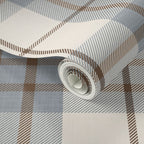 Rustic Boy Nursery Plaid Wallpaper