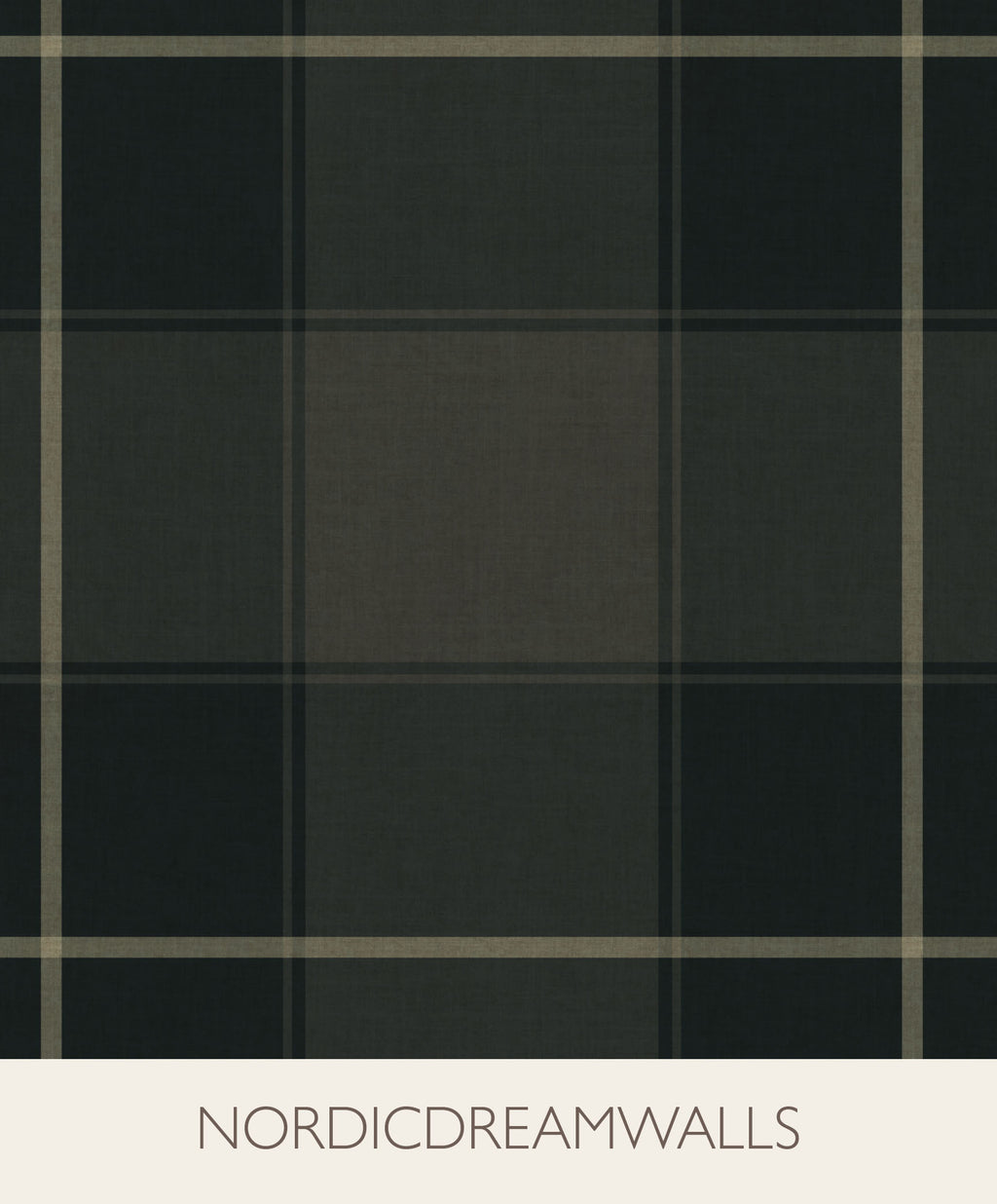 Dark Blue and Green Plaid Wallpaper