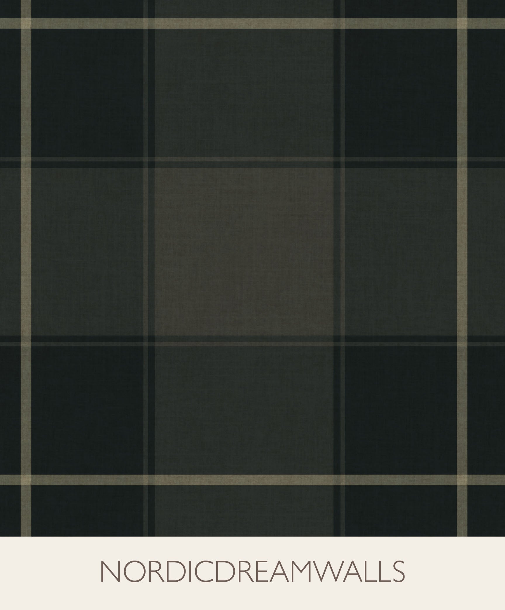 Dark Blue and Green Plaid Wallpaper