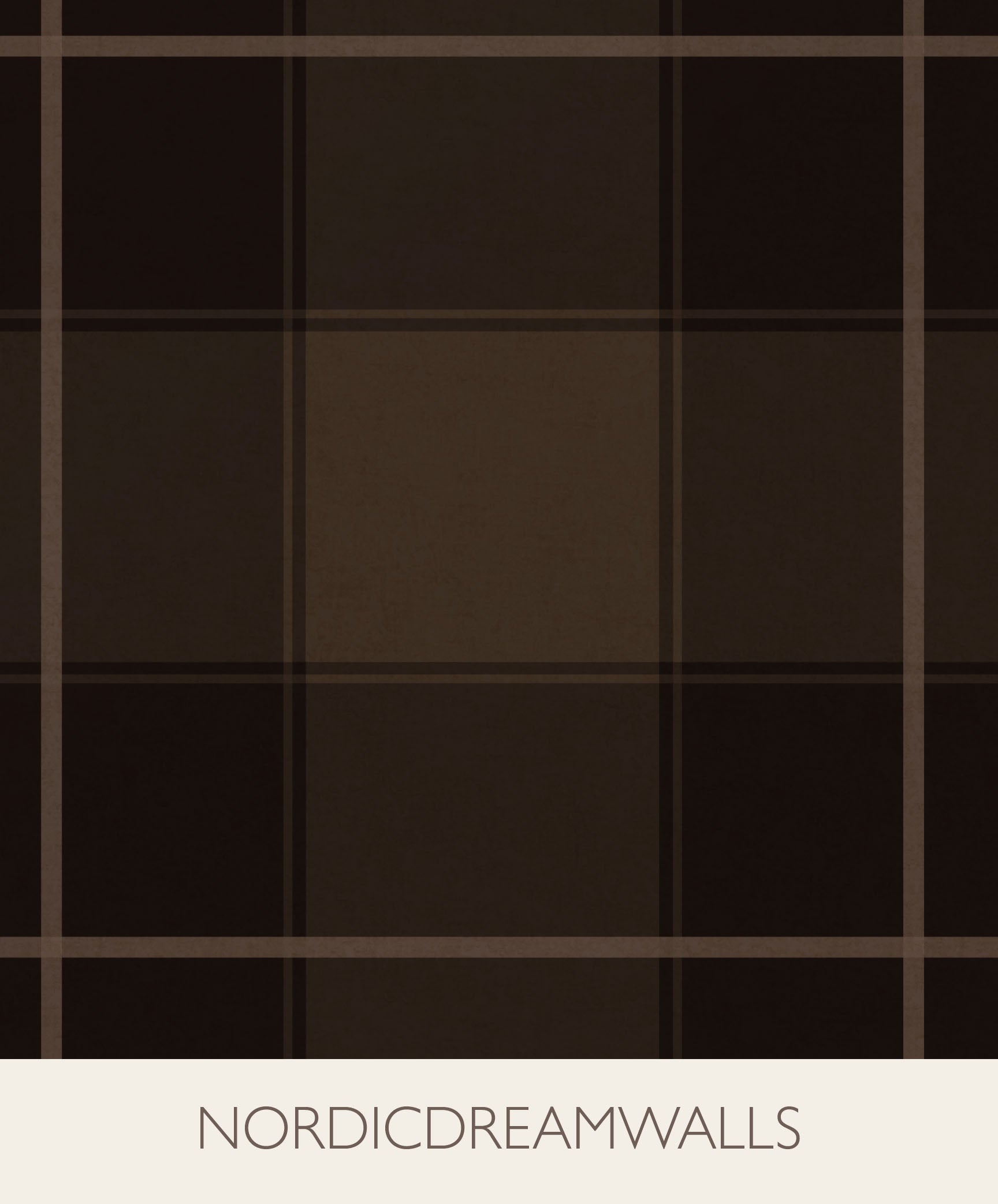 Rustic cabin styled plaid - espresso brown