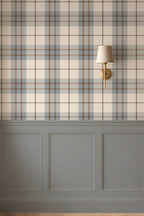 Rustic Boy Nursery Plaid Wallpaper