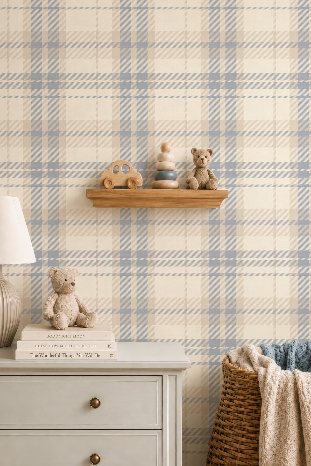 Cozy Cottage tartan Plaid Wallpaper