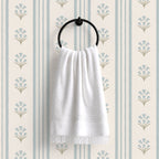 Bluebell Wildflower Stripe Wallpaper