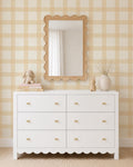 Butter Yellow Gingham Wallpaper – Cozy Cottage Nursery Wall Covering - Yellow Bedroom Wall Decor Cozy Cottage Wall - FREE SHIPPING