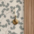Scandinavian Green Pine Tree Branch Woodland Wallpaper