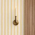 Butter Yellow painted Striped Wallpaper