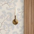 Scandinavian woodland pine tree branch wallpaper