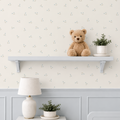 Soft Blue Ditsy Floral Wallpaper – Vintage Cottagecore Nursery Wall Covering (Peel and Stick) - Soft Blue ditsy bloom Cottage Baby Room